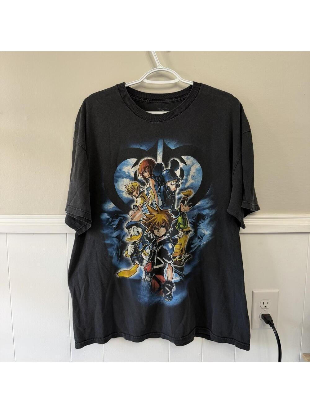Disney Kingdom Hearts Mad Engine Tee T-Shirt RARE Mickey Mouse Donald Duck XL